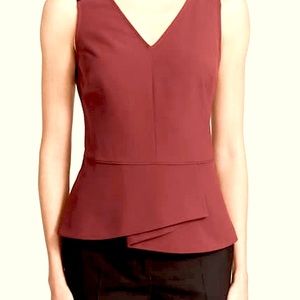 Chelsea28 Peplum V-neck Tank
